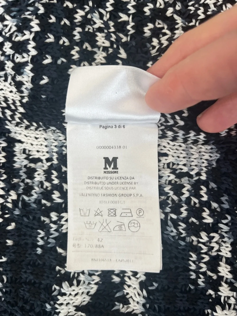 M Missoni Black & White Knit Dress and cardigan set Size IT 42 US 6 - Picture 15 of 15